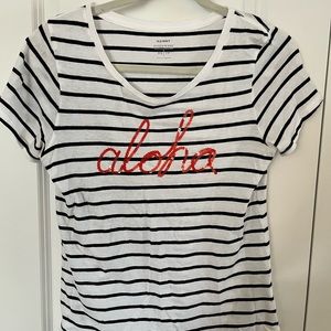 Old Navy Aloha Womens T-shirt Size XS
